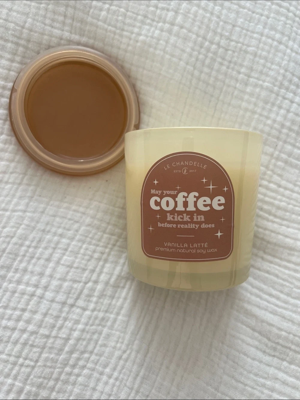 2 for $30 🕯️💛 Le Chandelle Candles Vanilla Caramel Latté Soy Candle (12oz)